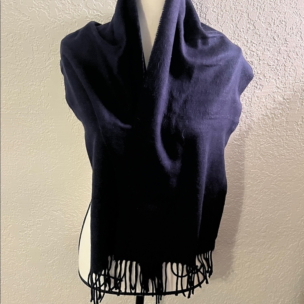 Cashme’ Elegant Navy Blue Men's Scarf